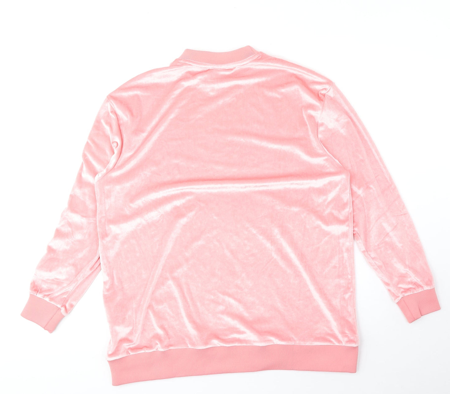 ellesse Womens Pink Round Neck Polyester Pullover Jumper Size 8
