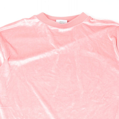 ellesse Womens Pink Round Neck Polyester Pullover Jumper Size 8