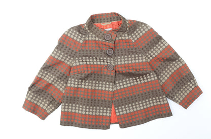Womens UK Size 12 Marks and Spencer Multicoloured Pea Coat
