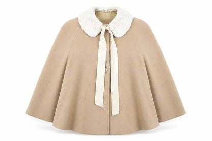 Marta paula Womens Beige Jacket Poncho Size 8 Button