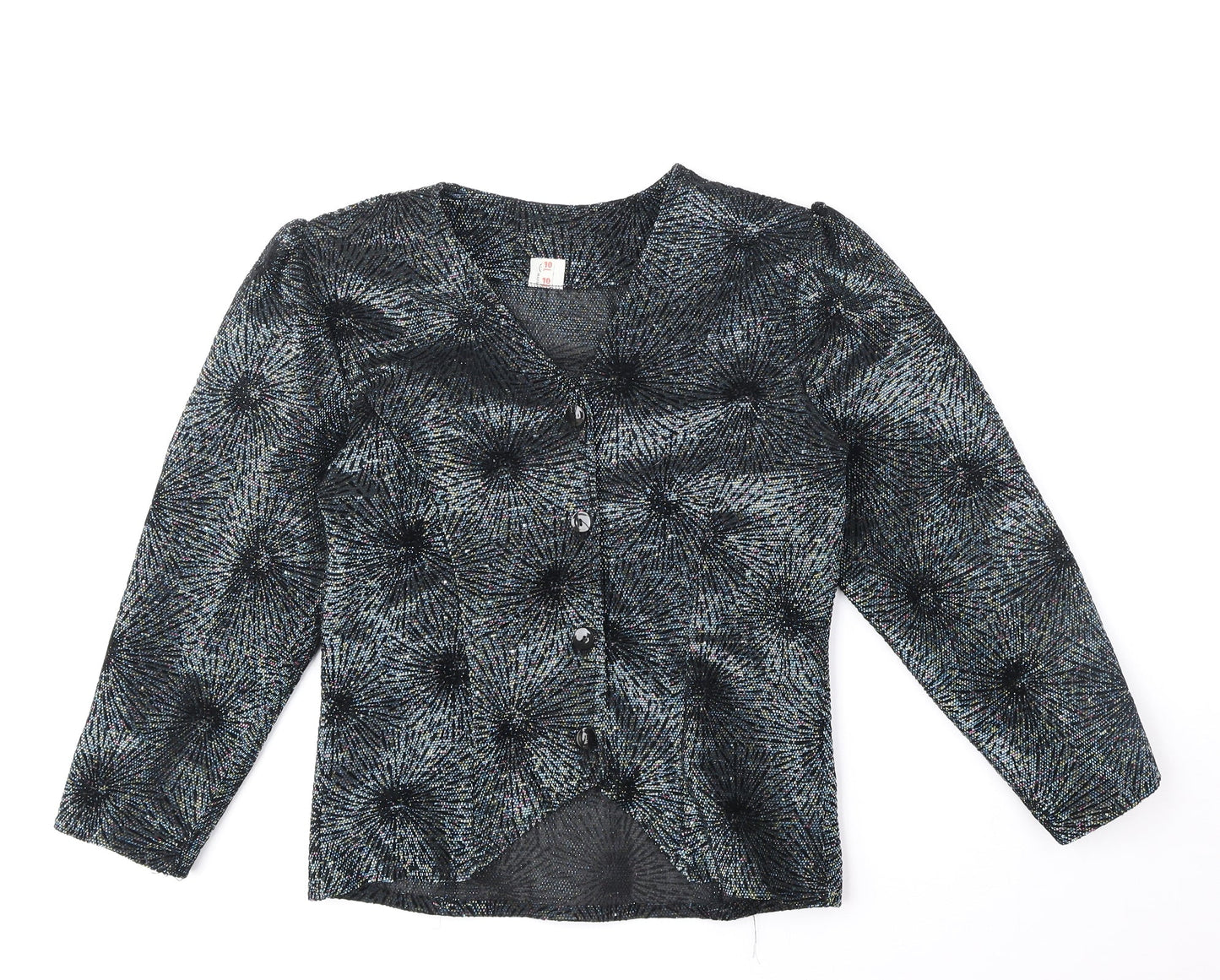 Womens UK Size 10 Preworn Multicoloured Cardigan Jumper