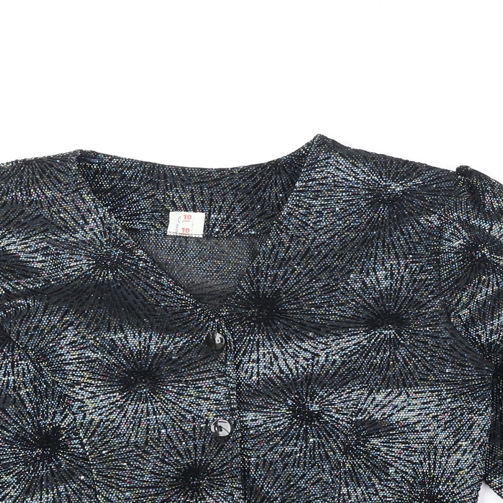 Womens UK Size 10 Preworn Multicoloured Cardigan Jumper