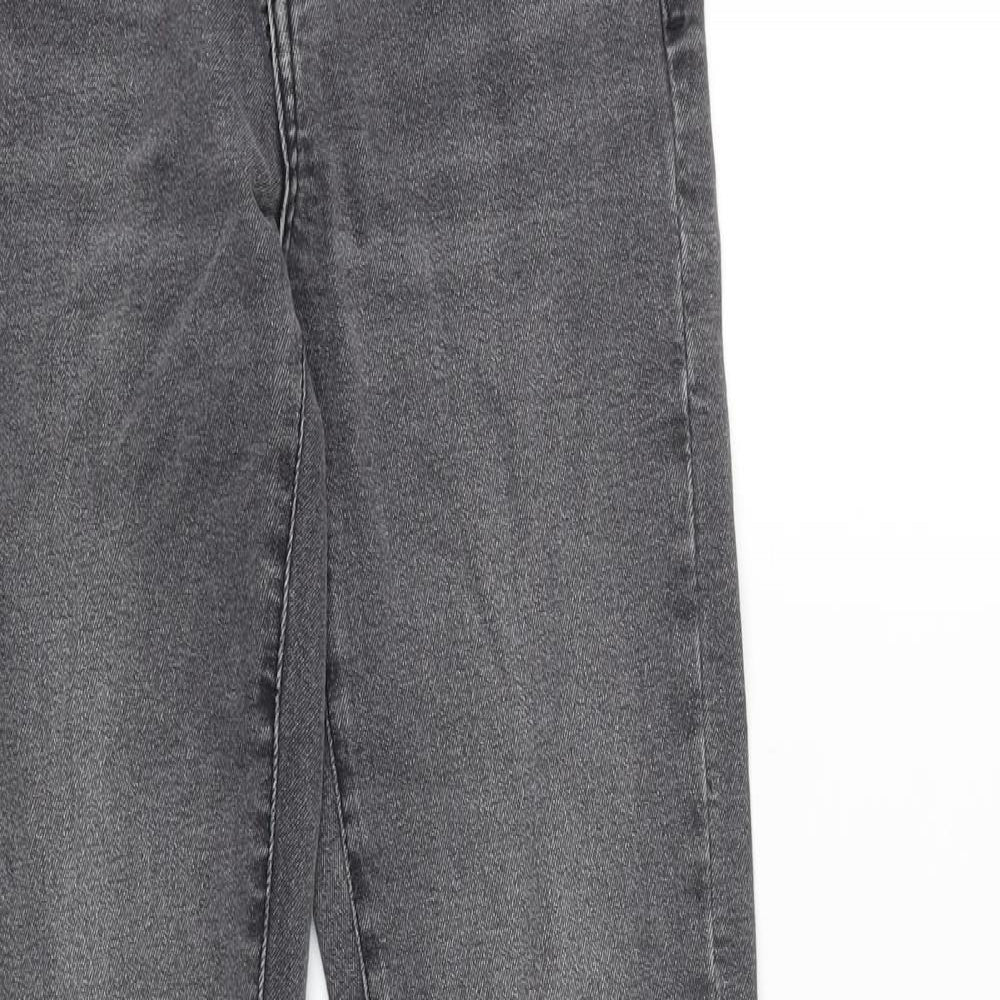 Zara Womens Grey Cotton Skinny Jeans Size 27 in L28 in Slim Zip