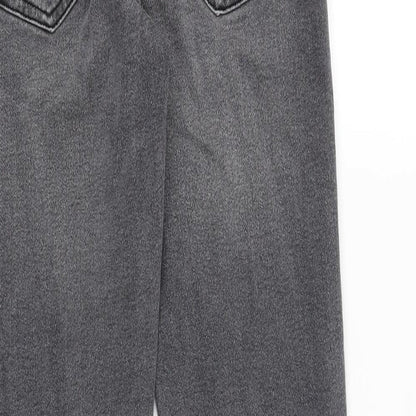 Zara Womens Grey Cotton Skinny Jeans Size 27 in L28 in Slim Zip