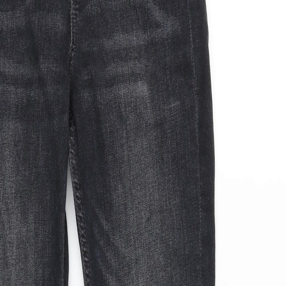 Zara Womens Black Cotton Skinny Jeans Size 26 in L29 in Slim Zip