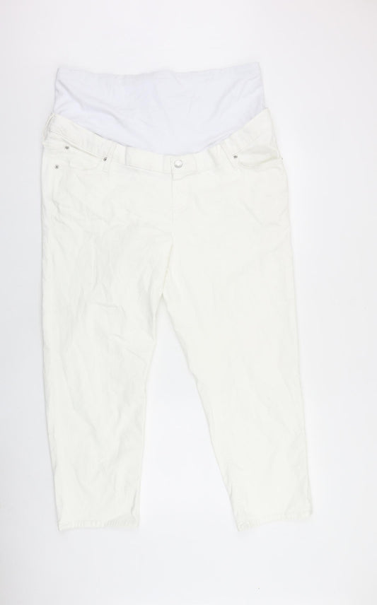 Gap Womens White Cotton Skinny Jeans Size 40 in L27 in Regular