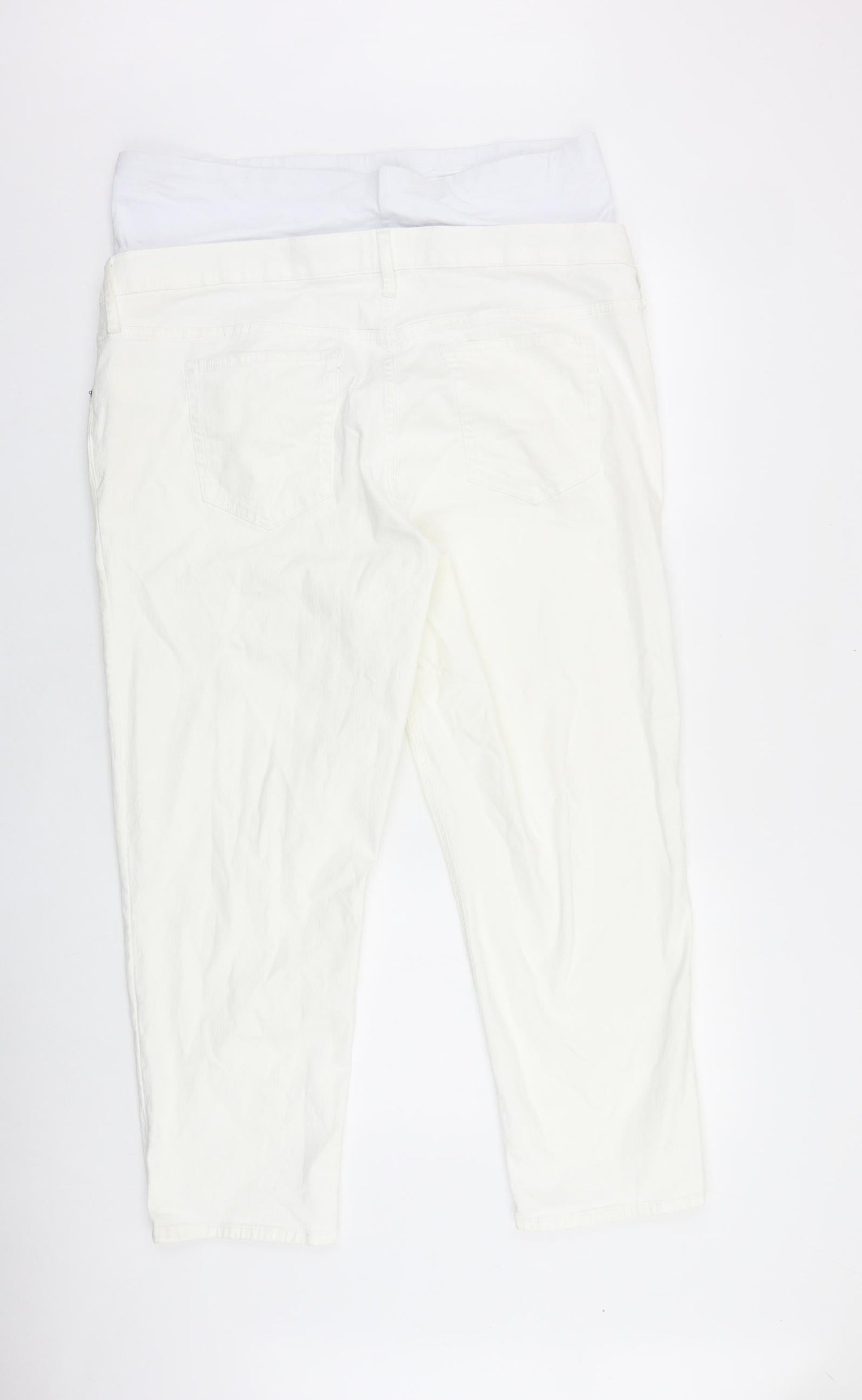 Gap Womens White Cotton Skinny Jeans Size 40 in L27 in Regular