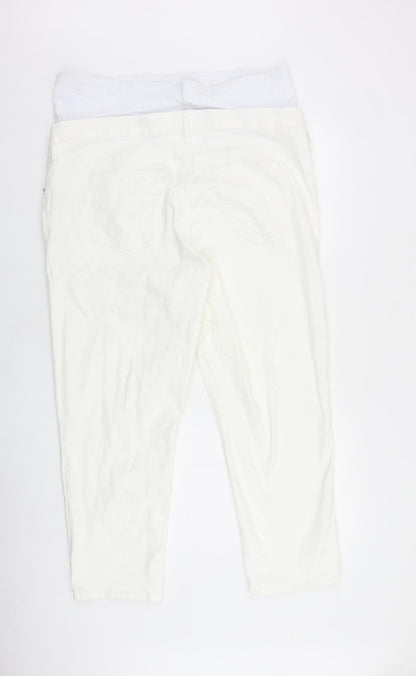 Gap Womens White Cotton Skinny Jeans Size 40 in L27 in Regular