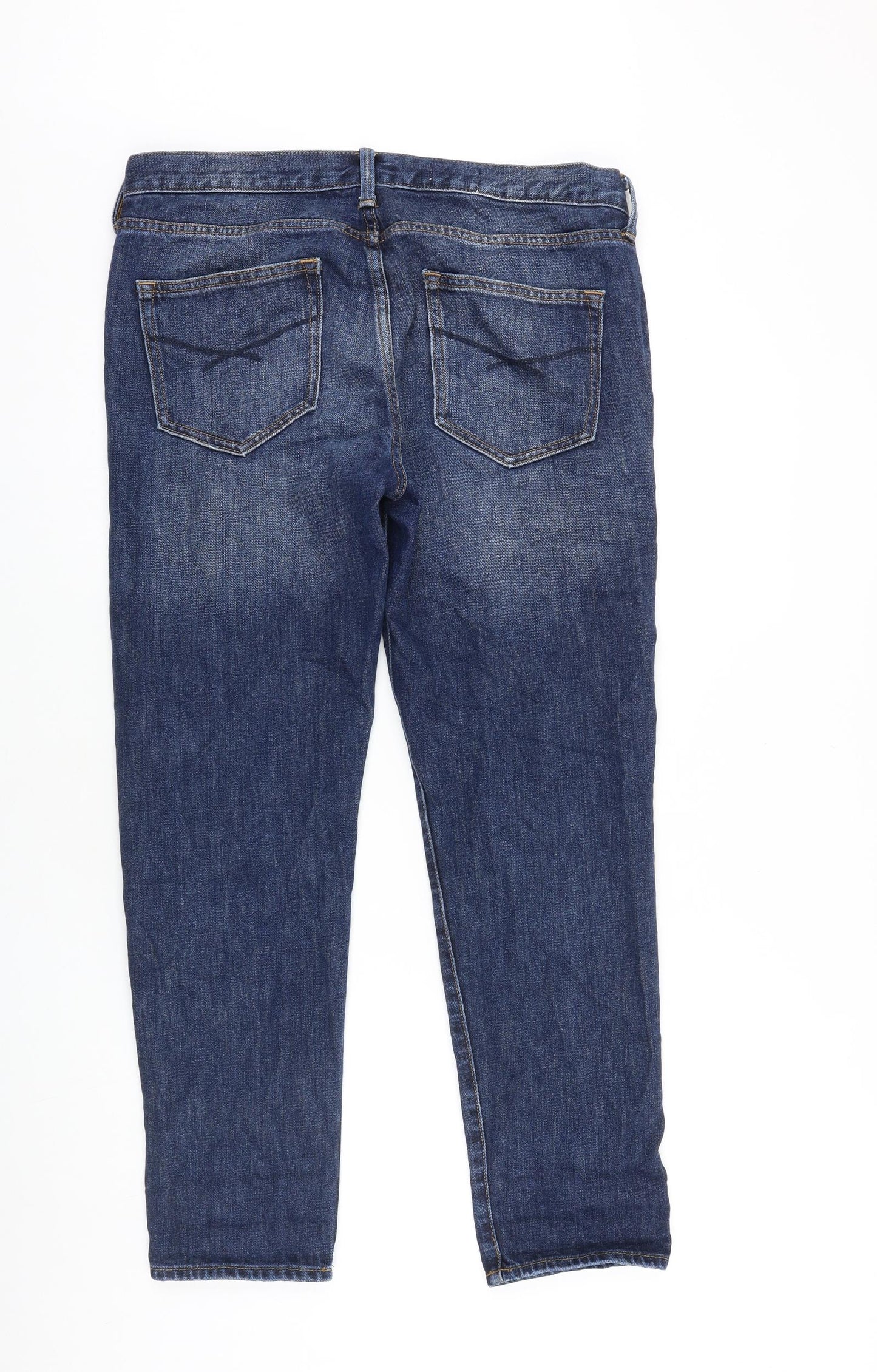 Gap Mens Blue Cotton Straight Jeans Size 30 in L32 in Regular Zip