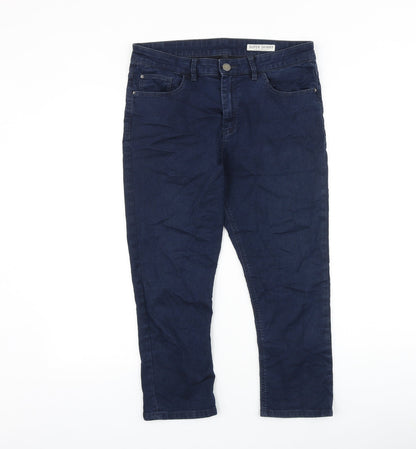 Womens UK Size 12 Preworn Slim Fit Straight Blue Jeans