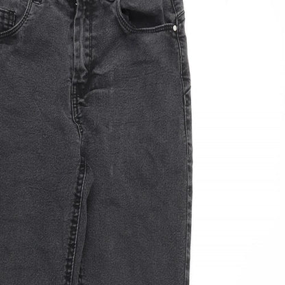 Select Womens Black Cotton Skinny Jeans Size 10 L26 in Slim Zip