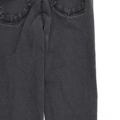 Select Womens Black Cotton Skinny Jeans Size 10 L26 in Slim Zip