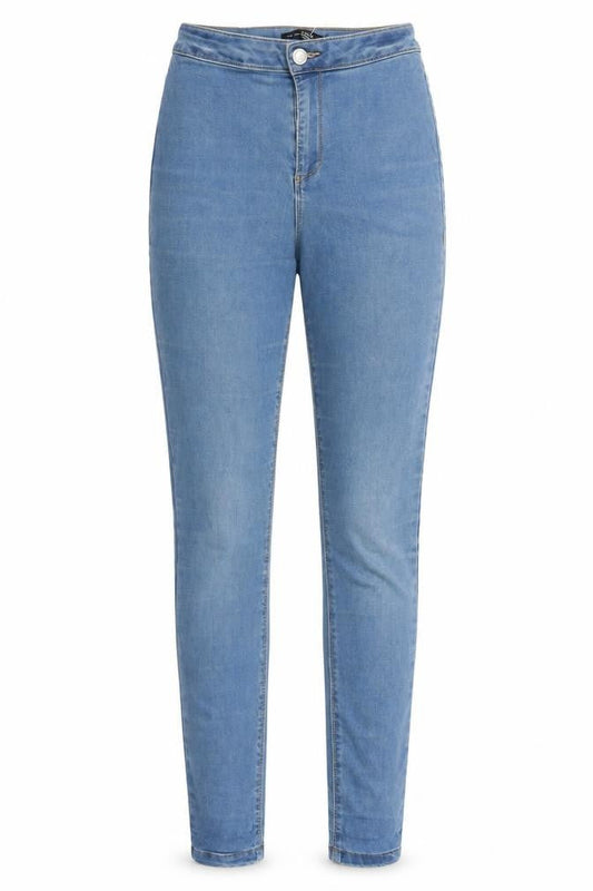 Womens UK Size 10 Missguided Regular Fit Skinny Blue Jeans