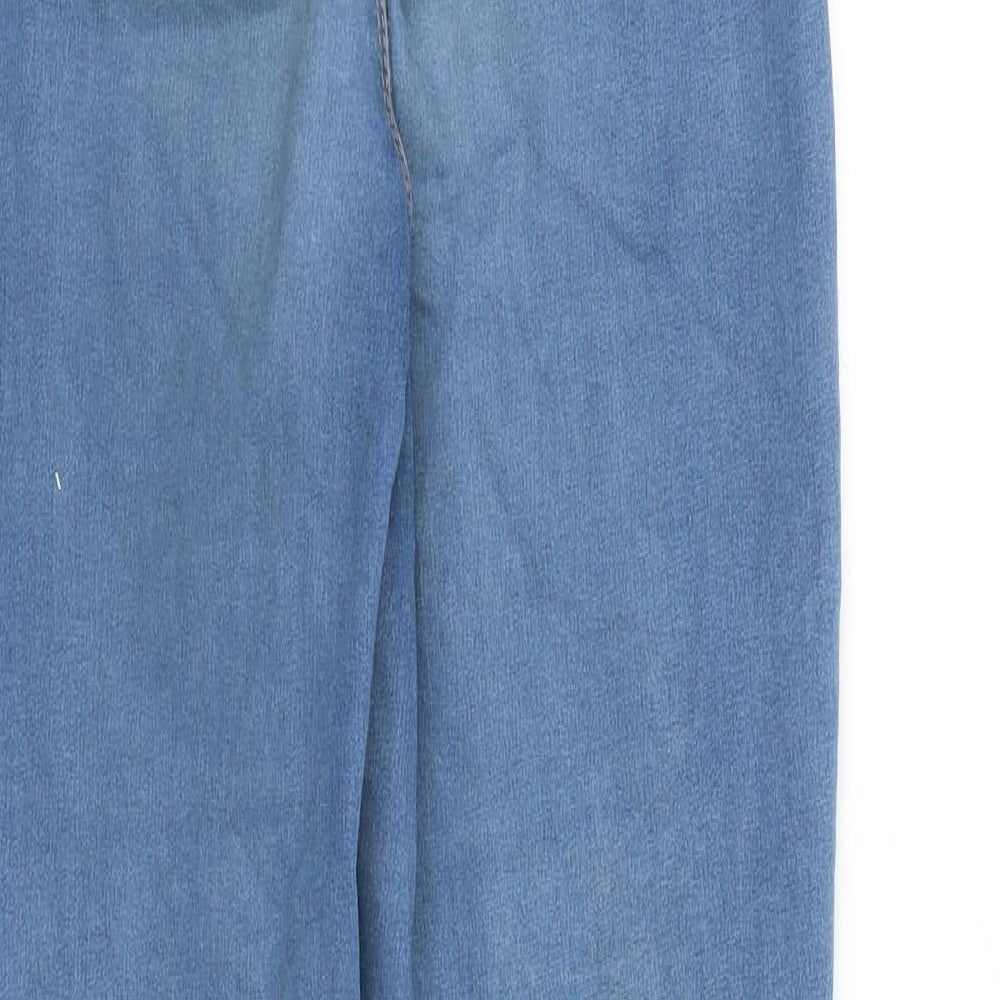 Missguided Womens Blue Cotton Skinny Jeans Size 10 L30 in Regular Zip