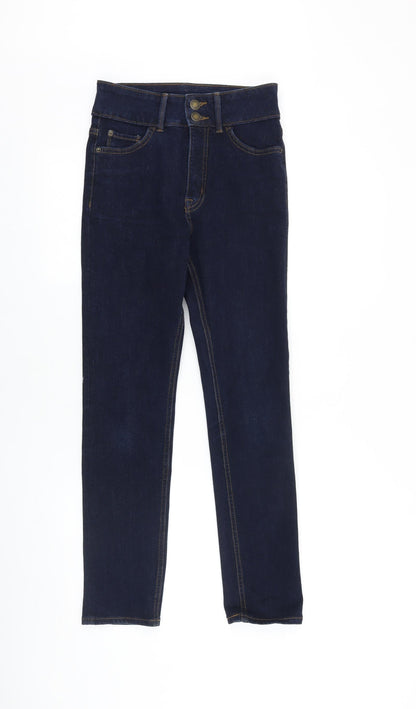 Womens UK Size 8 Marks and Spencer Regular Fit Skinny Blue Jeans