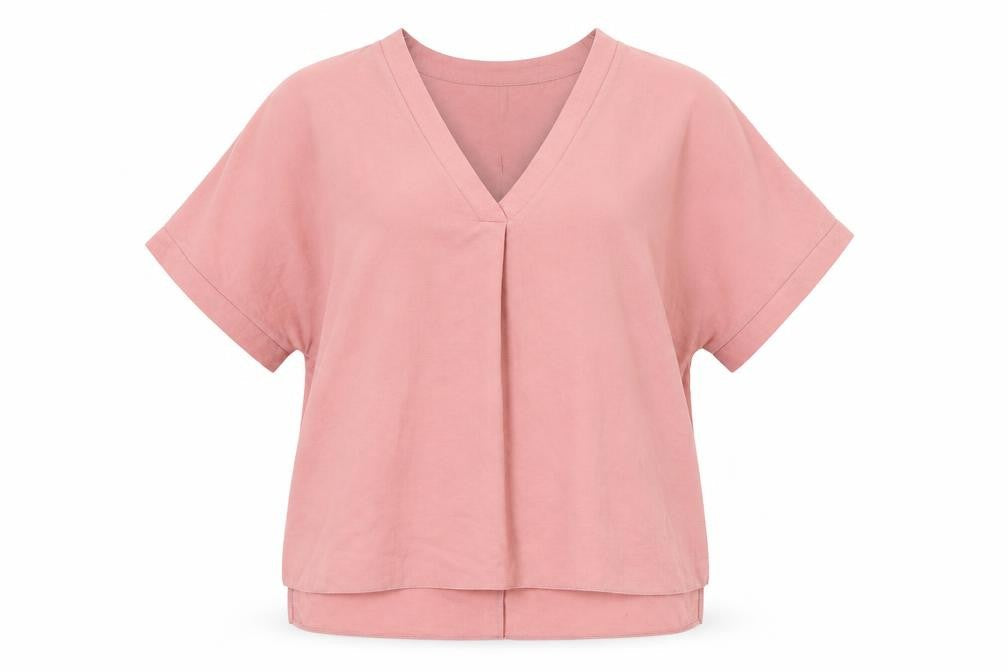 Womens UK Size 14 Peacocks Pink Basic Blouse