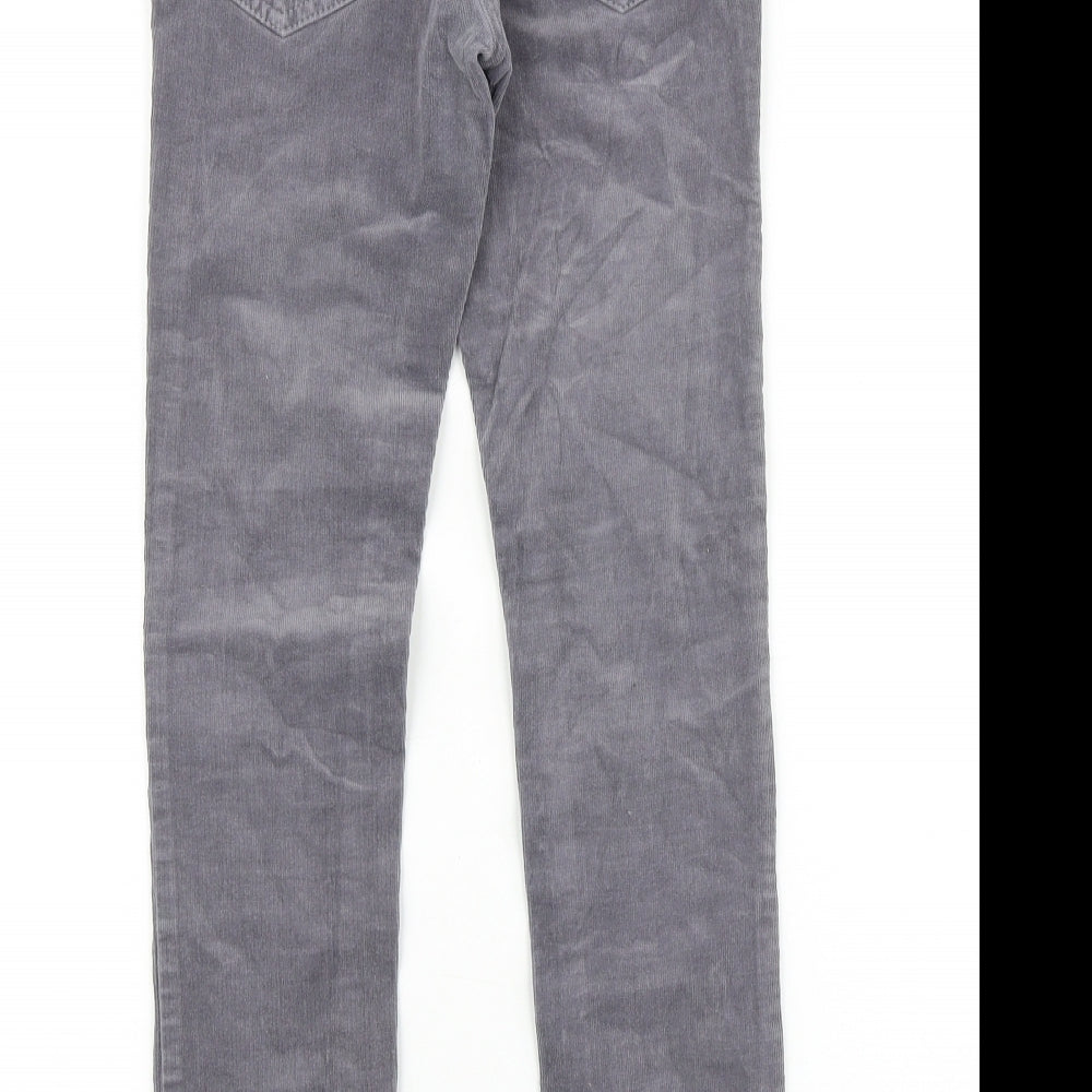 NEXT Girls Green 100% Cotton Skinny Jeans Size 11 Years Regular Zip