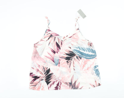 Womens UK Size 14 JEFF&CO Pink Basic Tank