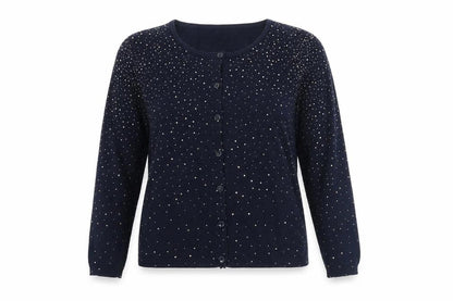 Womens UK Size XS Preworn Blue Cardigan Jumper