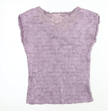Womens UK Size M JFW Purple Basic Blouse