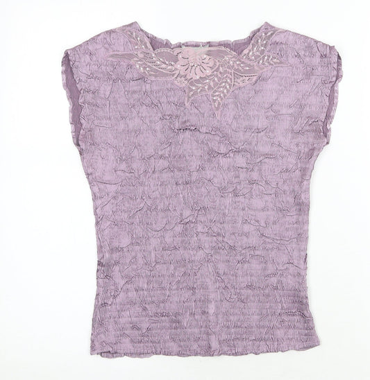 Womens UK Size M JFW Purple Basic Blouse