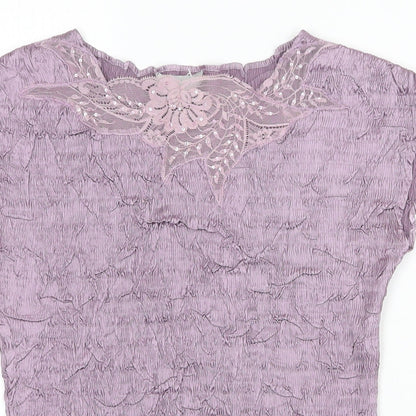 Womens UK Size M JFW Purple Basic Blouse