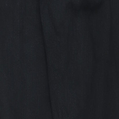 Marks and Spencer Mens Black Cotton Straight Jeans Size 30 in Regular Zip