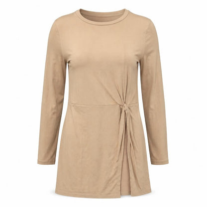 Very Womens Beige Modal Mini Size 10 Round Neck Pullover