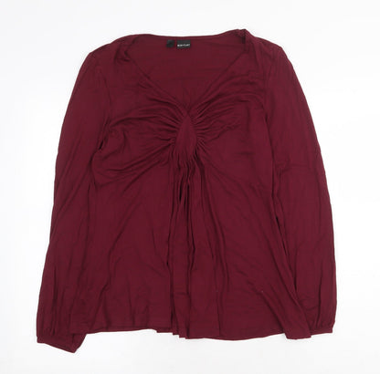 Womens UK Size M Body Flirt Red Basic Blouse
