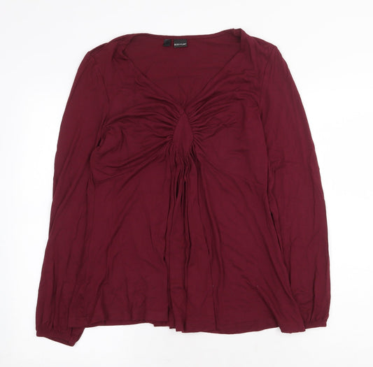 Womens UK Size M Body Flirt Red Basic Blouse