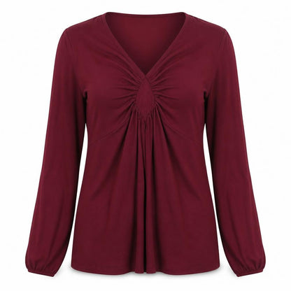 Womens UK Size M Body Flirt Red Basic Blouse