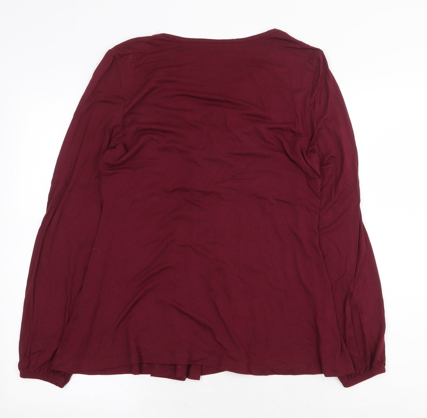 Womens UK Size M Body Flirt Red Basic Blouse