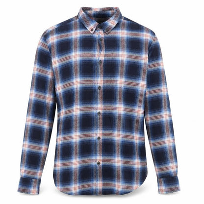 Mens UK Size XS Avenue Blue  Button-Up Long Sleeve Casual Shirt