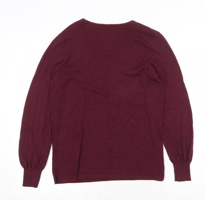 Womens UK Size 8 Street One Red Pullover Jumper