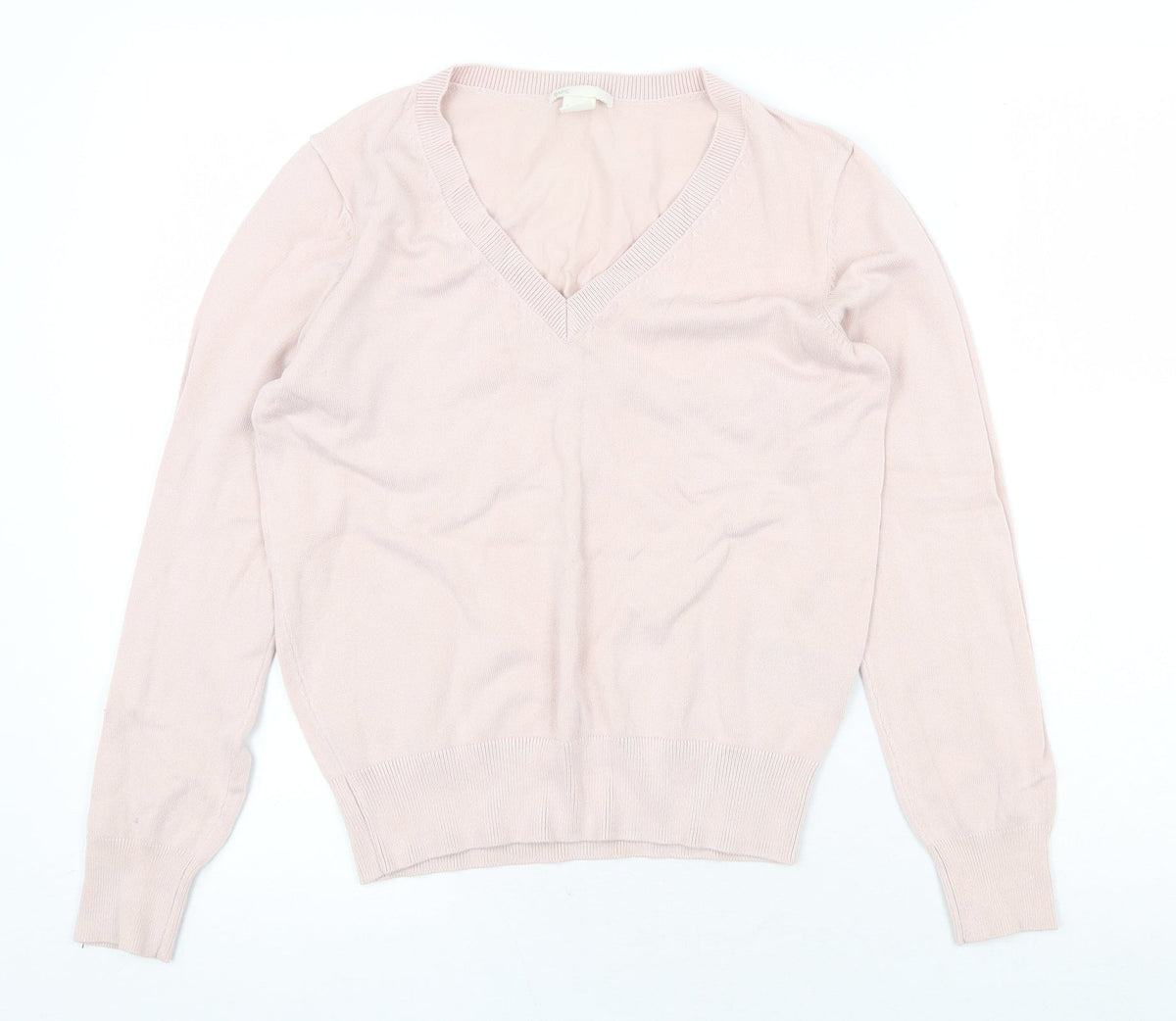 Womens UK Size XS H&M Pink Pullover Jumper