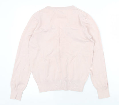 Womens UK Size XS H&M Pink Pullover Jumper