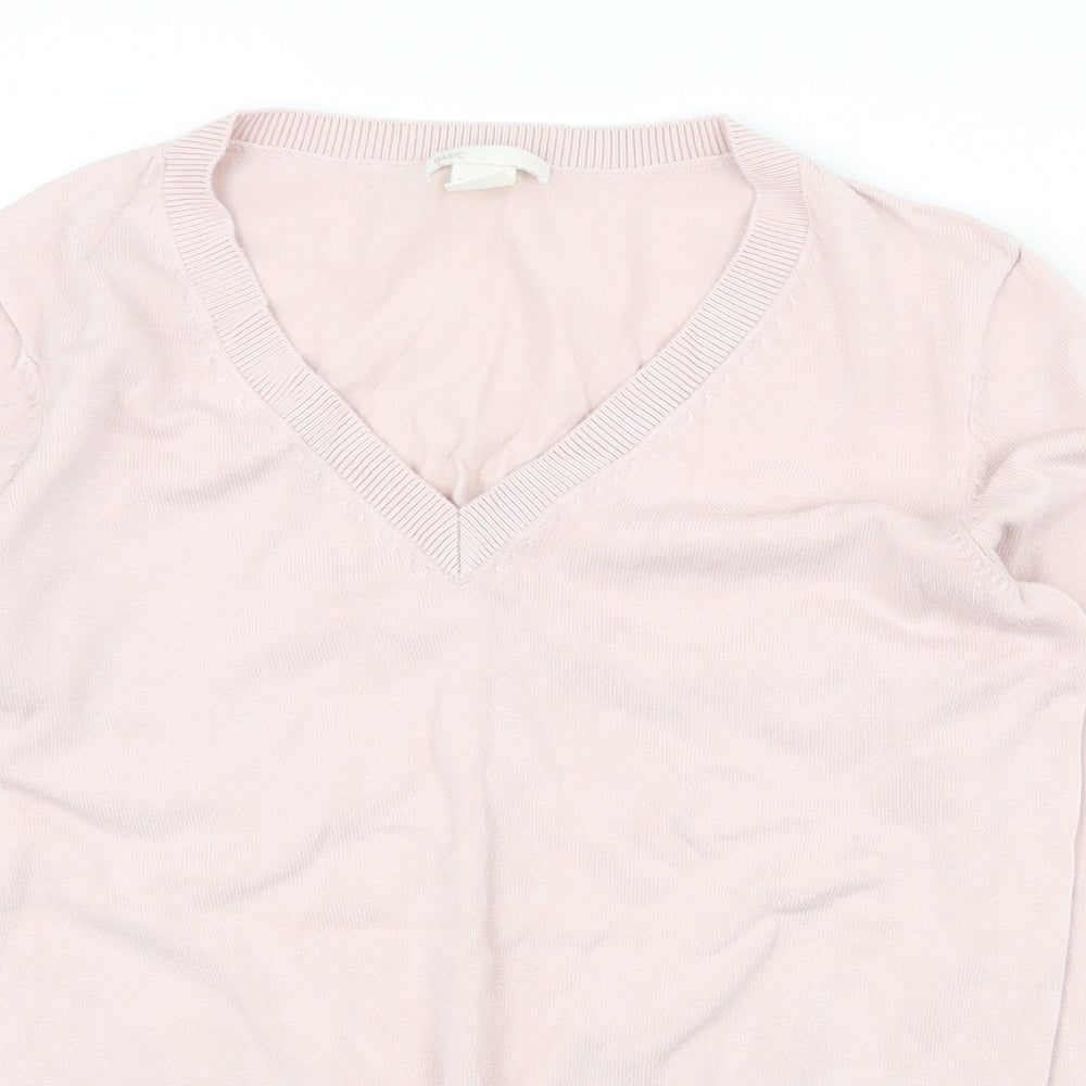 Womens UK Size XS H&M Pink Pullover Jumper