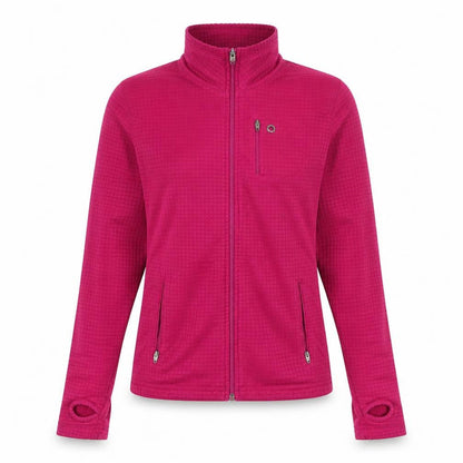 Danskin Womens Purple Geometric Jacket Size 8 Zip