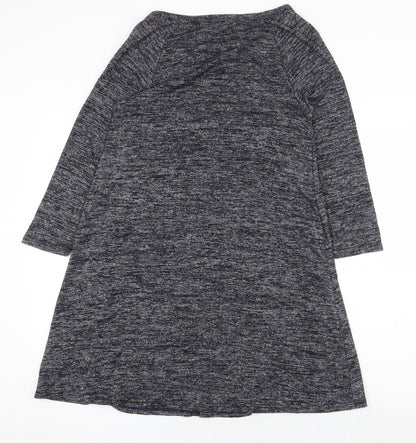 Gap Womens Grey Polyester Trapeze & Swing Size S Scoop Neck Pullover