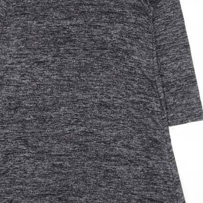 Gap Womens Grey Polyester Trapeze & Swing Size S Scoop Neck Pullover