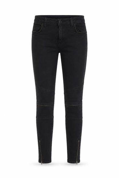 Womens UK Size S VILA Regular Fit Skinny Black Jeans