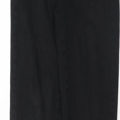 Womens UK Size S VILA Regular Fit Skinny Black Jeans