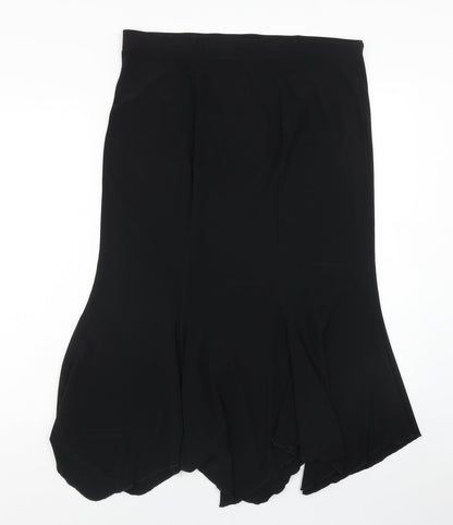 Stephan Womens Black Polyester Swing Skirt Size XL