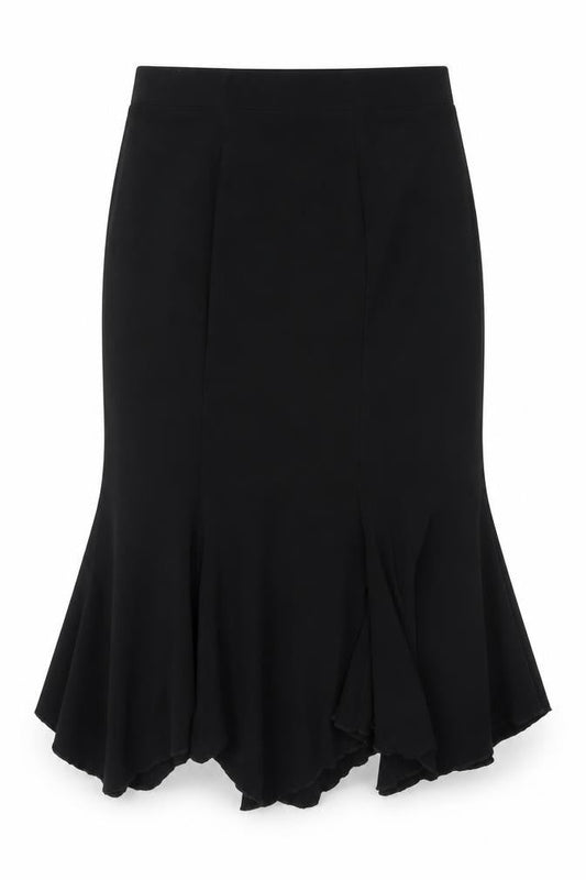 Stephan Womens Black Polyester Swing Skirt Size XL