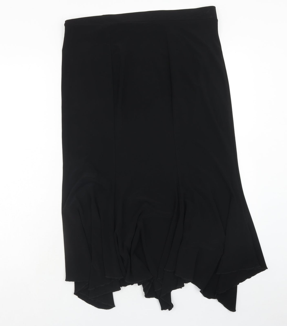 Stephan Womens Black Polyester Swing Skirt Size XL