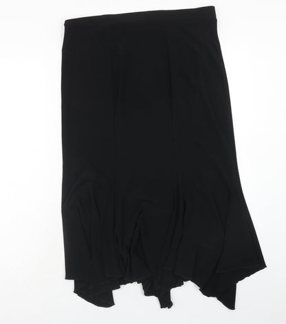 Stephan Womens Black Polyester Swing Skirt Size XL