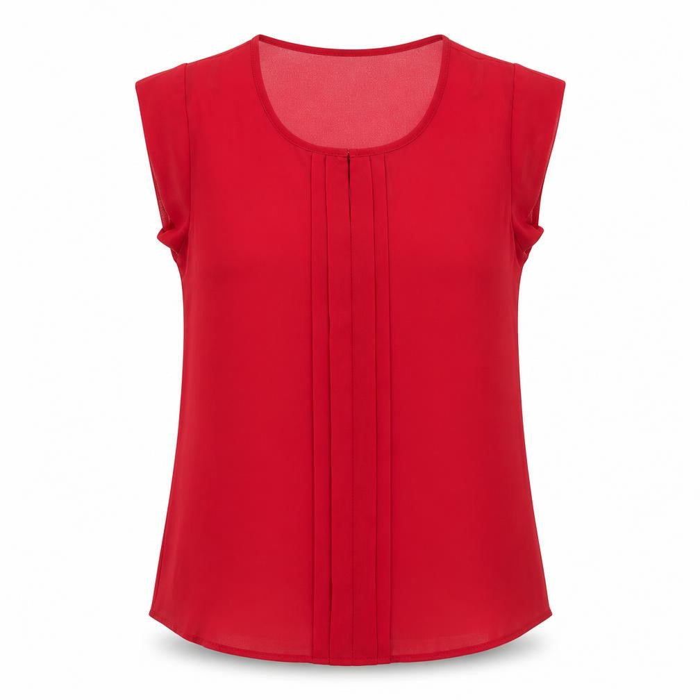 Womens UK Size 8 Dorothy Perkins Red Basic Blouse