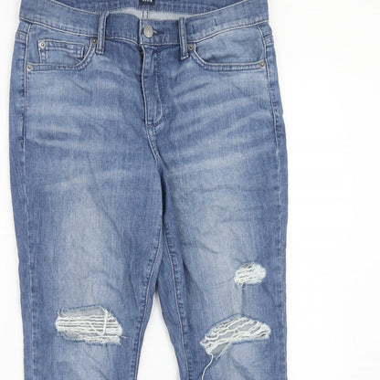 Gap Womens Blue Cotton Straight Jeans Size 29 in Regular Zip