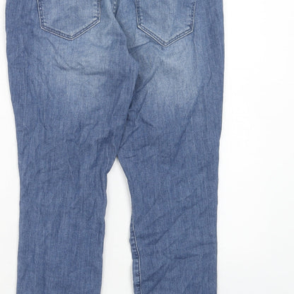 Gap Womens Blue Cotton Straight Jeans Size 29 in Regular Zip