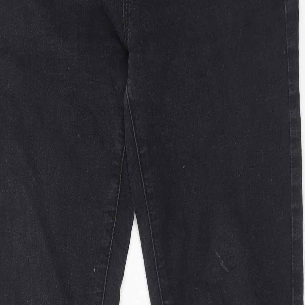 Denim & Co. Womens Black Cotton Skinny Jeans Size 10 Regular Zip